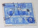 Stamps : America : Peru :  VISITE NUESTRO INTERESANTE MUSEO ARQUEOLOGICO NACIONAL - LIMA