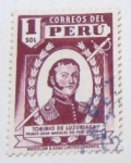 Stamps : America : Peru :  TORIBIO DE LUZURIAGA PRIMER GRAN MARISCAL DEL PERU 1782 - 1842