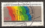 Stamps Germany -  Los rayos de luz (Premio Nobel, Albert Einstein)