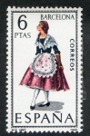 Stamps : Europe : Spain :  1774- Trajes típicos españoles. Barcelona.