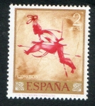 Stamps Spain -  1784-  Homenaje al pintor desconocido. Saltadora.