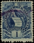 Stamps Guatemala -  Serie Armas de Guatemala.   1887.