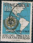 Stamps : America : Venezuela :  75 ANIV DE LA ORGANIZACIÓN DE ESTADOS AMERICANOS. Y&T Nº A-870