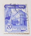 Stamps : America : Peru :  EL BANCO INDUSTRIAL DEL PERU LEY 7695
