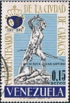 Stamps Venezuela -  4º CENT. DE LA CIUDAD DE CARACAS. CACIQUE GUAICAIPURO. Y&T Nº A-911