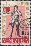 Stamps Venezuela -  4º CENT. DE LA CIUDAD DE CARACAS. CAPITAN FRANCISCO FAJARDO. Y&T Nº A-912