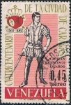 Sellos de America - Venezuela -  4º CENT. DE LA CIUDAD DE CARACAS. CAPITAN FRANCISCO FAJARDO. Y&T Nº A-912