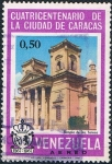 Stamps Venezuela -  4º CENT. DE LA CIUDAD DE CARACAS. TEMPLO DE SANTA TERESA. Y&T Nº A-913