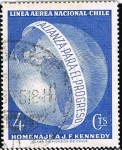 Stamps Chile -  HOMENAJE A J.F. KENNEDY