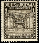 Stamps : America : Guatemala :  Arco del edificio de Comunicaciones.