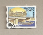 Stamps Hungary -  Puente sobre Danubio, Budapest