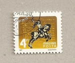 Stamps Hungary -  Jinete a caballo
