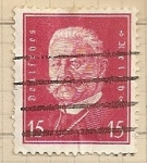 Stamps Germany -  Presidente Hindenburg