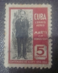Stamps : America : Cuba :  Centenario de Marti 5 c