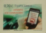 Sellos del Mundo : Europa : Espaa : atento a la conduccion