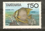 Stamps Tanzania -  PEZ   MARIPOSA