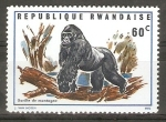 Stamps Rwanda -  GORILA   DE   MONTAÑA