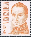 Stamps Venezuela -  RETRATO DE SIMÓN BOLIVAR 1976. Y&T Nº 980