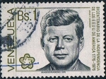 Stamps Venezuela -  BICENT. DE LA INDEPENDENCIA DE LOS ESTADOS UNIDOS. J. F. KENNEDY. Y&T Nº 996