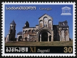 Stamps : Asia : Georgia :  GEORGIA - Catedral de Bagrati y Monasterio de Ghélati