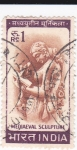 Stamps India -  escultura