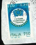 Sellos del Mundo : Europa : Italia : I Giovani Incontrano L'Europa