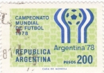 Stamps Argentina -  campeonato mundial de futbol - Argentina 1978