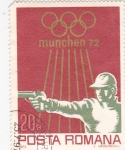 Stamps Romania -  J.J.O.O. MUNICH-72   tiro