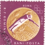 Stamps Romania -  J.J.O.O. ROMA 1960 -tiro con carabina