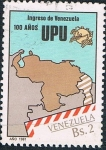 Stamps Venezuela -  CENT. DEL INGRESO DE VENEZUELA EN LA U.P.U. Y&T Nº 1090