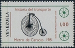 Stamps : America : Venezuela :  HISTORIA DEL TRANSPORTE. Y&T Nº 1093