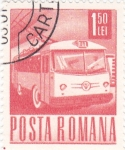 Stamps Romania -  transporte - autocar