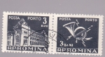 Sellos de Europa - Rumania -  edificio de correos