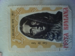 Stamps Romania -  cap de fata- c brancusi 1876-1957