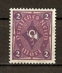 Stamps Germany -  Rep. Weimar / Corneta Postal.