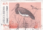Stamps Spain -  cigüeña negra   (A)