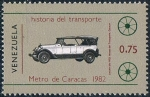 Stamps Venezuela -  HISTORIA DEL TRANSPORTE II. AUTOMÓVIL LINCOLN DE 1923. Y&T Nº 1124
