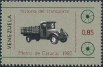 Stamps : America : Venezuela :  HISTORIA DEL TRANSPORTE II. CAMIÓN WILLYS DE 1927. Y&T Nº 1126
