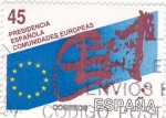 Stamps Spain -  Presidencia española comunidades europeas   (A)
