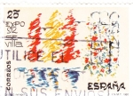 Stamps Spain -  Expo-92 Sevilla  diseño infantil    (A)