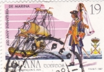 Stamps Spain -  450  aniv infantería de marina    (A)