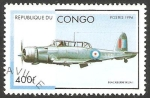 Stamps Republic of the Congo -  Avión blackburn skua