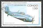Sellos de Africa - Repblica del Congo -  Avión grumman wildcat