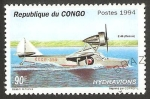 Stamps Republic of the Congo -  Hidroavión