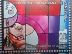 Stamps Venezuela -  TRIBUNAL SUPREMO DE JUSTICIA-Vitral de la Justicia-Serie de 10 Sellos-Autor;Alirio Rodriguez(1de10)
