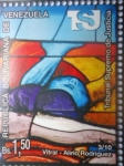 Stamps Venezuela -  TRIBUNAL SUPREMO DE JUSTICIA-Vitral de la Justicia-Serie de 10 Sellos-Autor;Alirio Rodriguez(3de10)