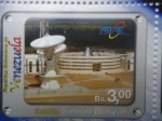 Stamps Venezuela -  Satelite Simón Bolivar-Estación monitoreo y control del Satelite en Bamari,Estado Guarico(9de10)