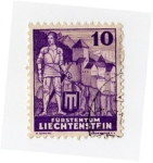 Stamps Europe - Liechtenstein -  Hartmann von Sargan y castillo Vaduz