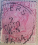 Stamps : Europe : Belgium :  BELGIQUE 1883