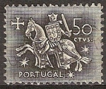 Stamps : Europe : Portugal :  "Caballero Medieval" Rey Don Dionisio.